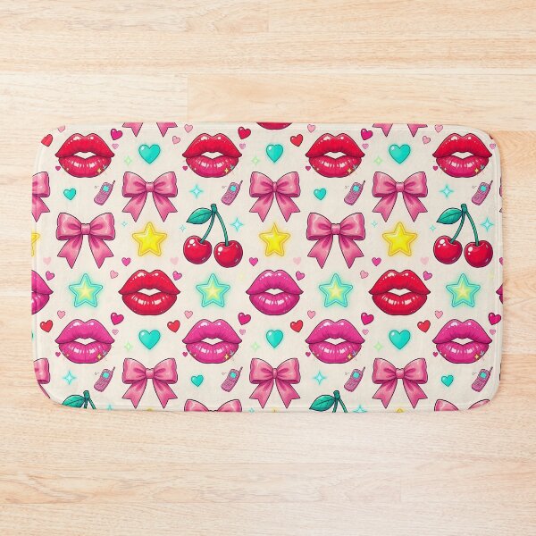 Item preview, Y2K Cute Pattern Lips Bows Stars designed and sold by HappyOops.