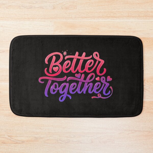 Item preview, Better Together Typography Design | Love & Friendship Quote | Cute Hand Lettering Art designed and sold by IndianShopper.