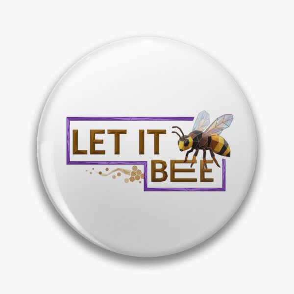 Item preview, Let It Bee Geometric Low Poly Honeybee Pun designed and sold by Inka Moon Design.