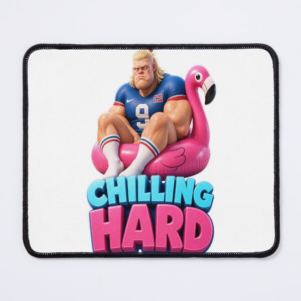 Item preview, Funny 3D Cartoon Blonde Footballer Flamingo Float Sticker designed and sold by mo-carnival.