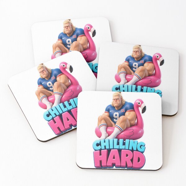 Item preview, Funny 3D Cartoon Blonde Footballer Flamingo Float Sticker designed and sold by mo-carnival.