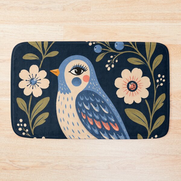 Item preview, Modern Bird – Bold Floral Botanical Art designed and sold by Filora Atelier | Bird Art.