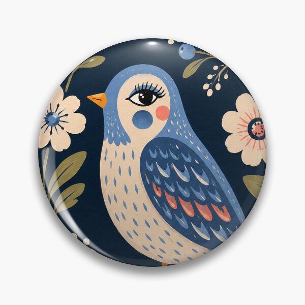 Item preview, Modern Bird – Bold Floral Botanical Art designed and sold by Filora Atelier | Bird Art.