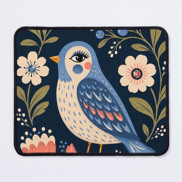 Item preview, Modern Bird – Bold Floral Botanical Art designed and sold by Filora Atelier | Bird Art.