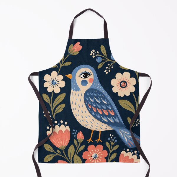 Item preview, Modern Bird – Bold Floral Botanical Art designed and sold by Filora Atelier | Bird Art.