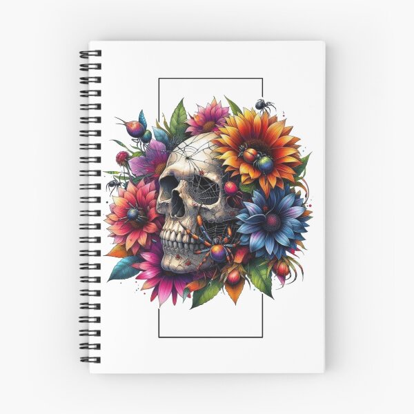 Item preview, Skull With Flowers designed and sold by Ufeniksa.