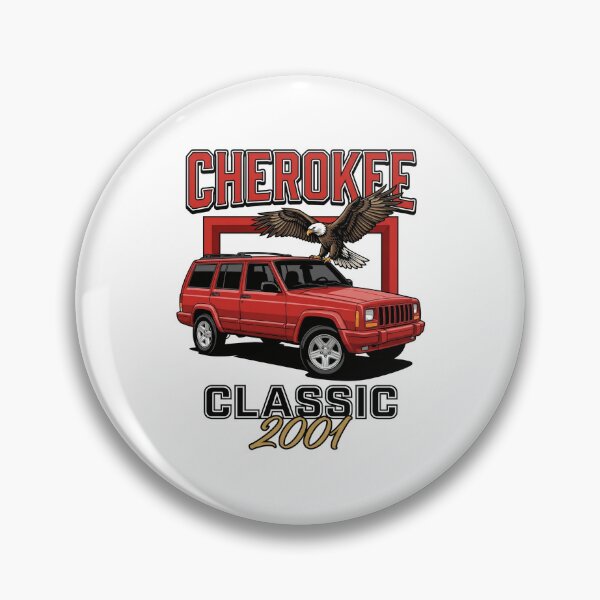 Item preview, Cherokee XJ Classic 2001 Águila Patriótica Retro Todoterreno Rojo designed and sold by Off-Road-Zone.