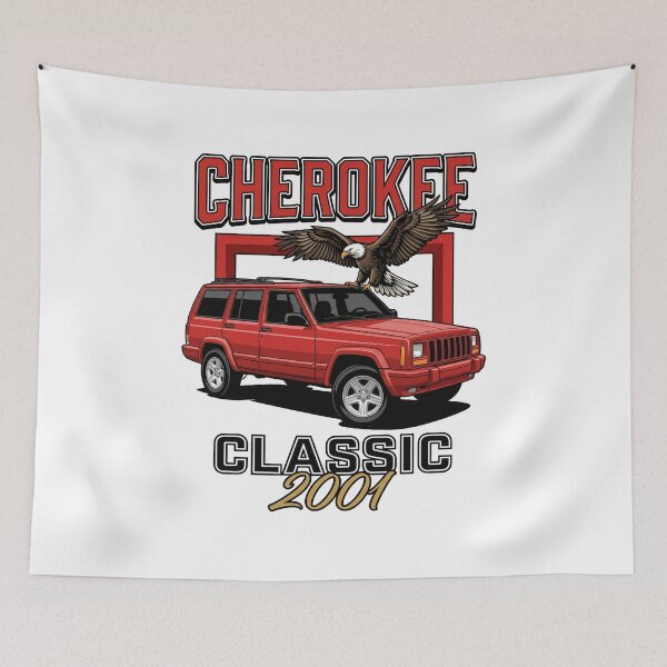 Item preview, Cherokee XJ Classic 2001 Patriotic Eagle Retro Off-Road Red designed and sold by Off-Road-Zone.