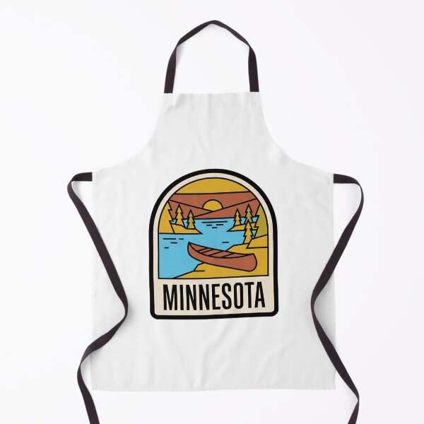 Item preview, Retro Minnesota Wilderness Canoe Lake Minimalist Badge designed and sold by Paper Drip.