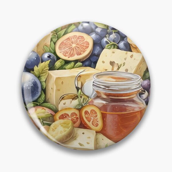 Item preview, Aesthetic Charcuterie Board Cheese and Grape Heart Illustration⁠ designed and sold by Teenidesign .