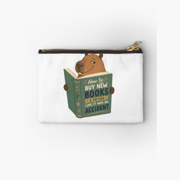 Item preview, How To Buy New Books & Pretend Like It Was An Accident Book Lover Reader Capybara designed and sold by SkeletonsDanger.