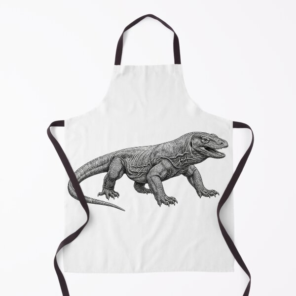 Item preview, Realistic fine line komodo dragon designed and sold by Minimalisticaly.