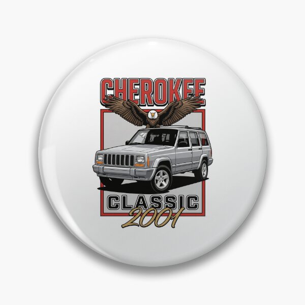 Item preview, Cherokee XJ Classic 2001 Patriotic Eagle Retro Off-Road Silver [White Shirt Only] designed and sold by Off-Road-Zone.