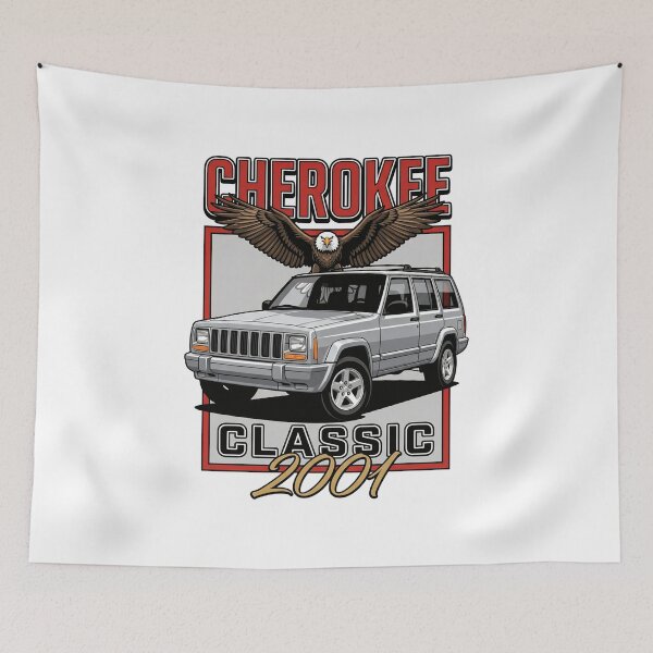 Item preview, Cherokee XJ Classic 2001 Patriotic Eagle Retro Off-Road Silver designed and sold by Off-Road-Zone.