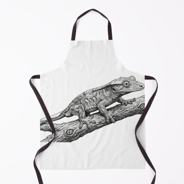 Item preview, Realistic fine line crested gecko designed and sold by Minimalisticaly.