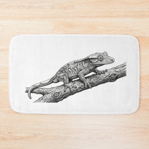 Item preview, Realistic fine line crested gecko designed and sold by Minimalisticaly.