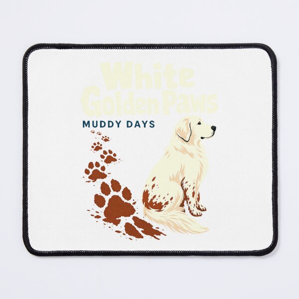 Item preview, White Golden Mom – Muddy Paws designed and sold by pirminio.