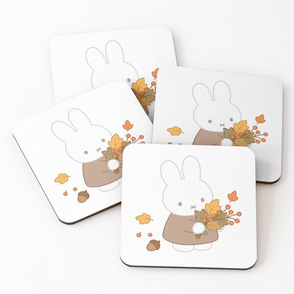 Item preview, Miffy With Autumn Leaves designed and sold by xoxo, marie.