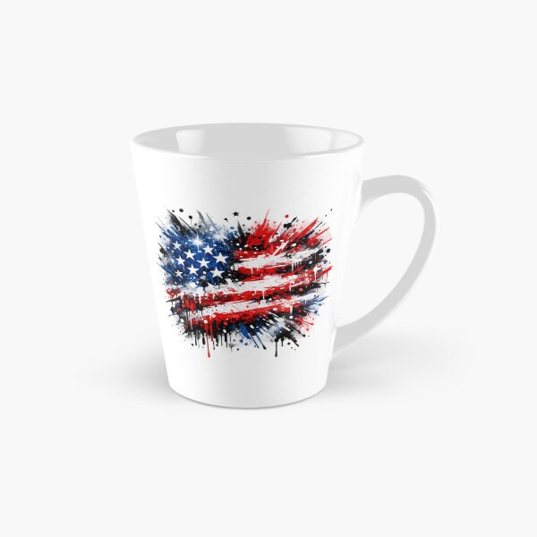 Item preview, Abstract Graffiti Explosion of USA Flag Colors designed and sold by ROVVI.