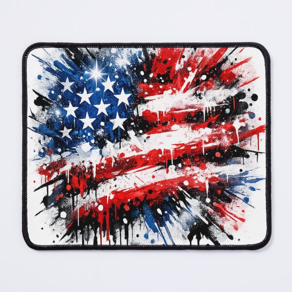 Item preview, Abstract Graffiti Explosion of USA Flag Colors designed and sold by ROVVI.