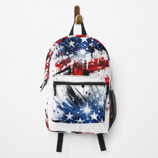 Item preview, Abstract Graffiti Explosion of USA Flag Colors designed and sold by ROVVI.