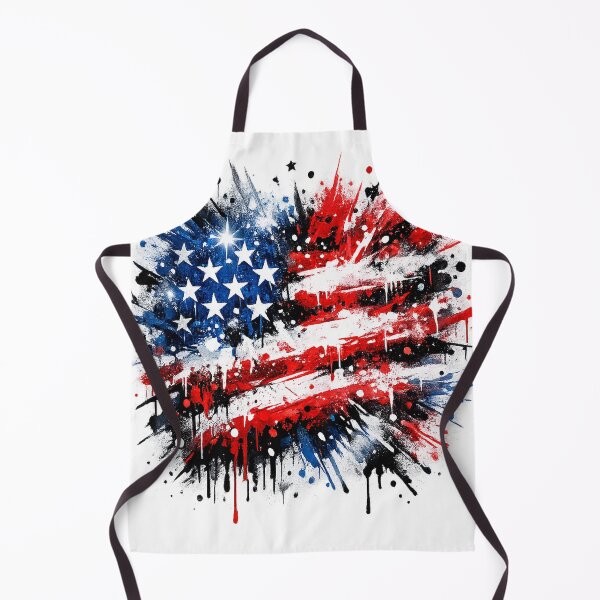 Item preview, Abstract Graffiti Explosion of USA Flag Colors designed and sold by GraffiCity.