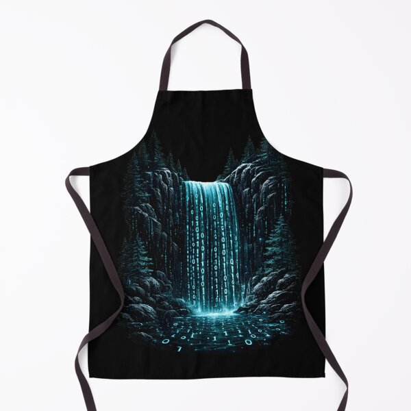 Item preview, Binary Code Waterfall Landscape designed and sold by Kicor.