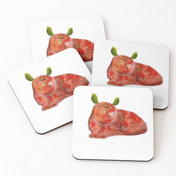 Item preview, Cat + Apple designed and sold by Tillscreativ.