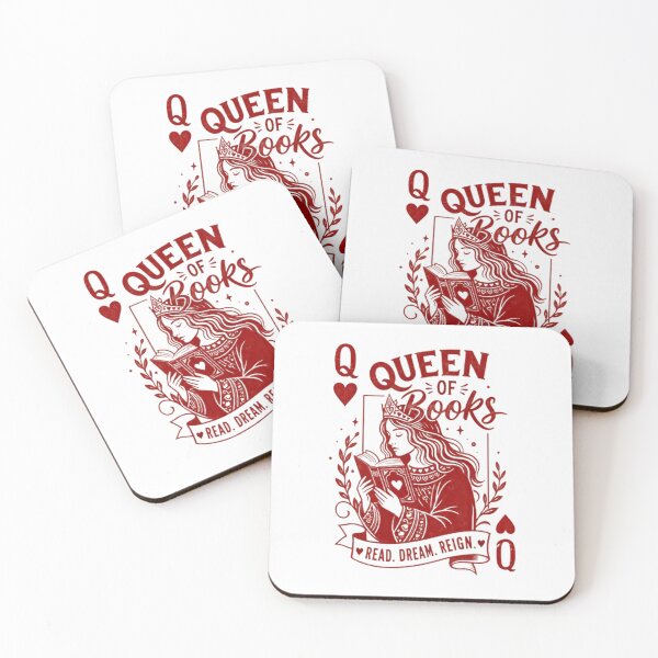 Item preview, Queen Of Books Read Dream Reign Book Lover Reader Bibliophile designed and sold by SkeletonsDanger.