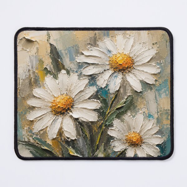 Item preview, 3D Abstract Oil Art Daisies designed and sold by TammyHunterArt.