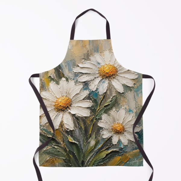 Item preview, 3D Abstract Oil Art Daisies designed and sold by TammyHunterArt.