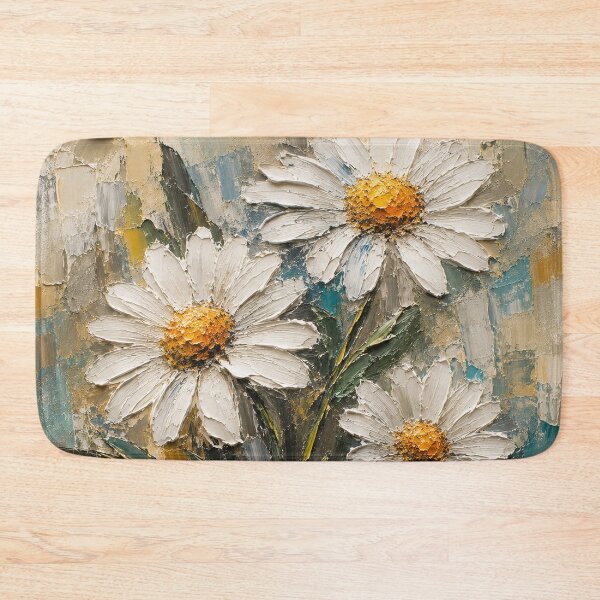 Item preview, 3D Abstract Oil Art Daisies designed and sold by TammyHunterArt.