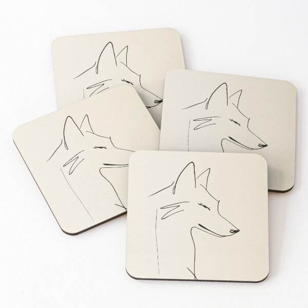 Item preview, Minimalist wolf Sketch designed and sold by lautir.