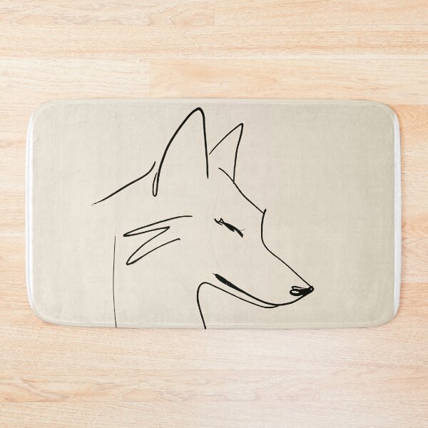Item preview, Minimalist wolf Sketch designed and sold by lautir.