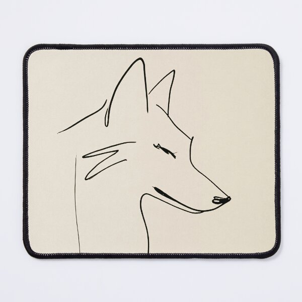 Item preview, Minimalist wolf Sketch designed and sold by lautir.