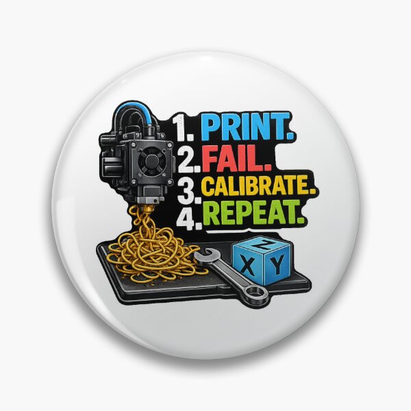 Item preview, Print. Fail. Calibrate. Repeat. designed and sold by HRYMX.