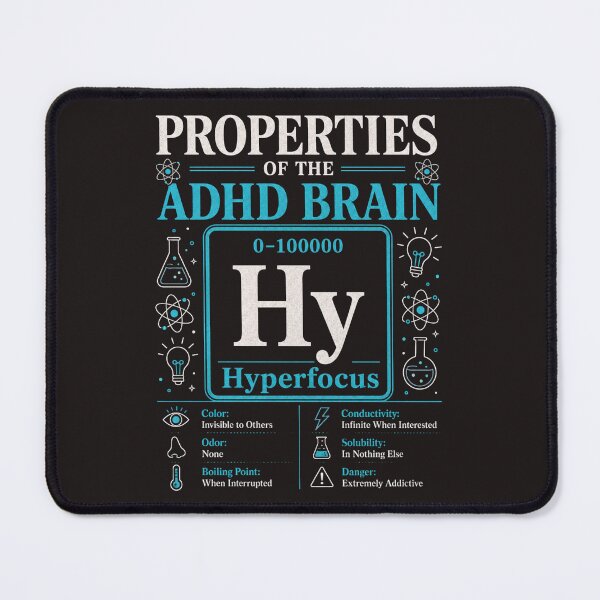 Item preview, Periodic Element Distraction ADHD Humor t-shirt designed and sold by Mosidrip.