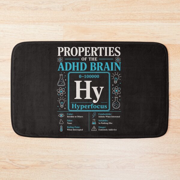 Item preview, Periodic Element Distraction ADHD Humor t-shirt designed and sold by Mosidrip.