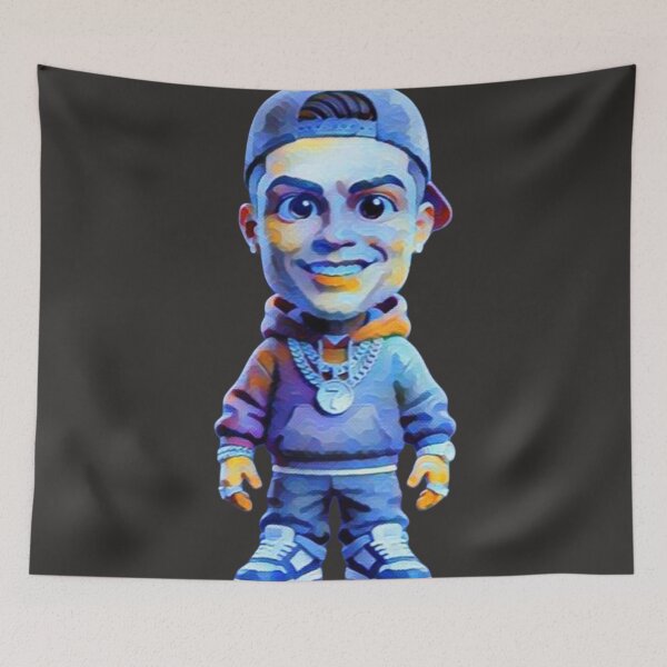 Item preview, Cool Hip Hop Football Legend CR7 Cartoon Streetwear Art designed and sold by Dream Weave Studio.