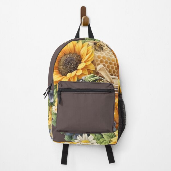 Item preview, Aesthetic Sunflower and Honeycomb Heart Shaped Summer Illustration designed and sold by Teenidesign .
