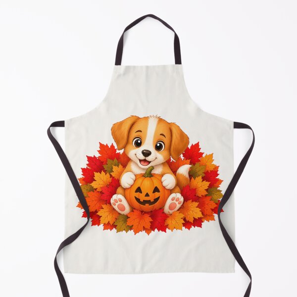 Item preview, Cute Halloween Puppy Pumpkin Autumn Leaves Fall designed and sold by Seculinator.