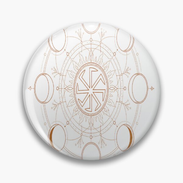 Item preview, Moon Kolowrot Mandala — Slavic Folk Lunar Sacred Geometry designed and sold by kolowrotmoon.