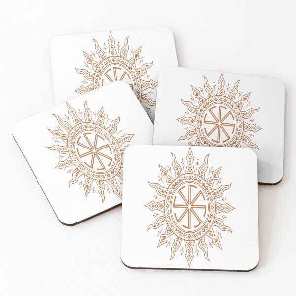 Item preview, Slavic Sun Wheel — Folk Heritage Line Art designed and sold by kolowrotmoon.