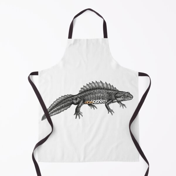 Item preview, Realistic high detail black and white crested newt designed and sold by Minimalisticaly.
