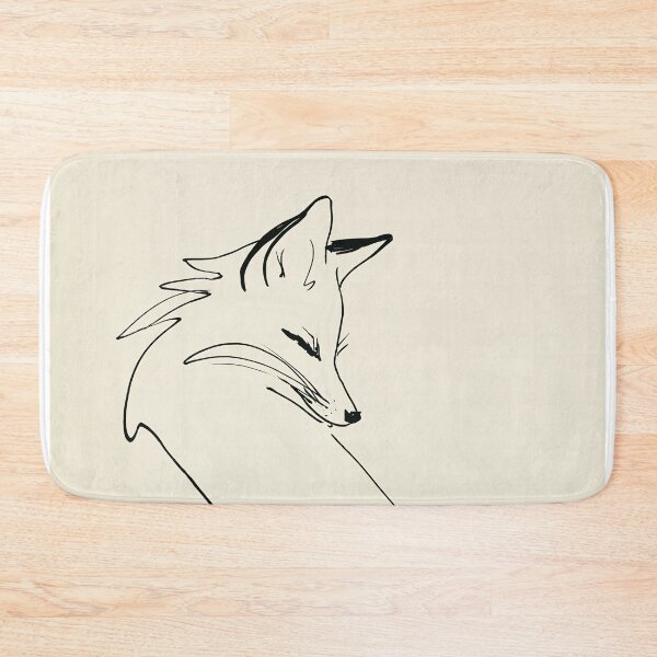 Item preview, Minimalist Fox Line Art designed and sold by lautir.