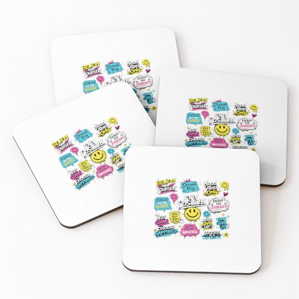 Item preview, White Aesthetic Stay Positive Graffiti Street Art Quotes designed and sold by HOPPRINTS.