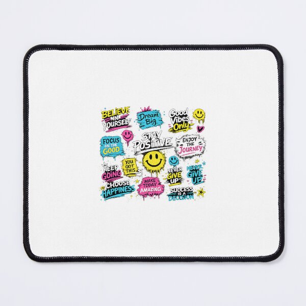 Item preview, White Aesthetic Stay Positive Graffiti Street Art Quotes designed and sold by HOPPRINTS.