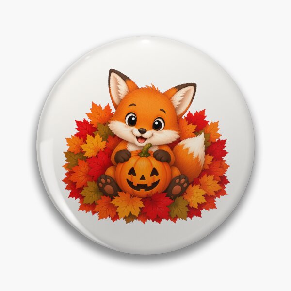 Item preview, Cute Halloween Fox Pumpkin Autumn Leaves Fall designed and sold by Seculinator.