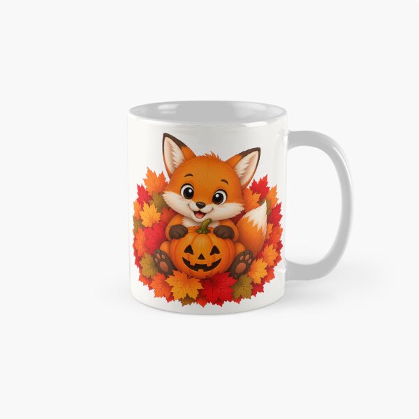 Item preview, Cute Halloween Fox Pumpkin Autumn Leaves Fall designed and sold by Seculinator.