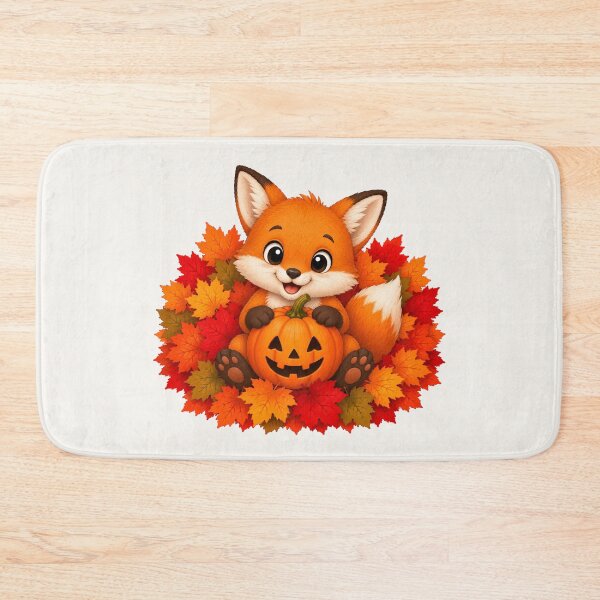 Item preview, Cute Halloween Fox Pumpkin Autumn Leaves Fall designed and sold by Seculinator.